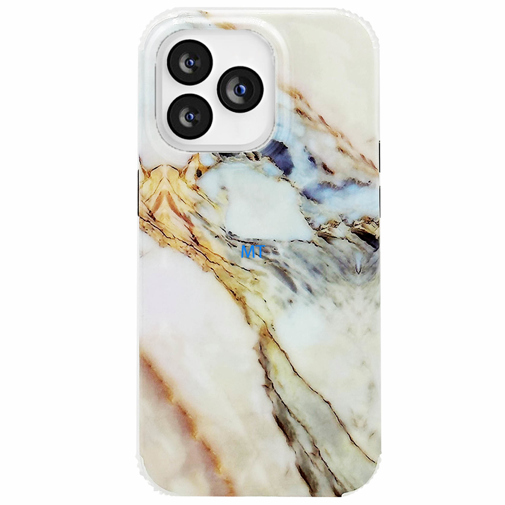 GREEN ON Print Silicone Case Anti Shock Marble IPhone 14 Pro Max, foto 3 van 3