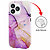 GREEN ON Print Silicone Case Anti Shock Purple Marble IPhone 14 Pro Max