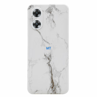 GREEN ON TPU Print Gray Line Marble Oppo A77 4G