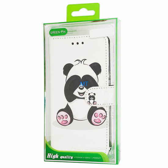 GREEN ON 3D Print Wallet Case Panda IPhone 11, foto 2 van 6