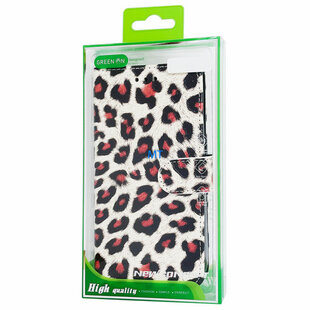 GREEN ON 3D Print Wallet Case Cheetah IPhone 7G / 8G / SE(2020)