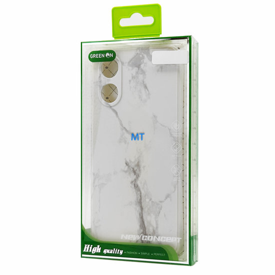 GREEN ON TPU Print Gray Line Marble Xiaomi Redmi 10 5G