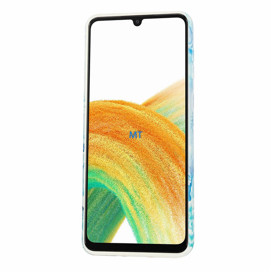 GREEN ON TPU Print Blue Butterfly Xiaomi Redmi 10 5G