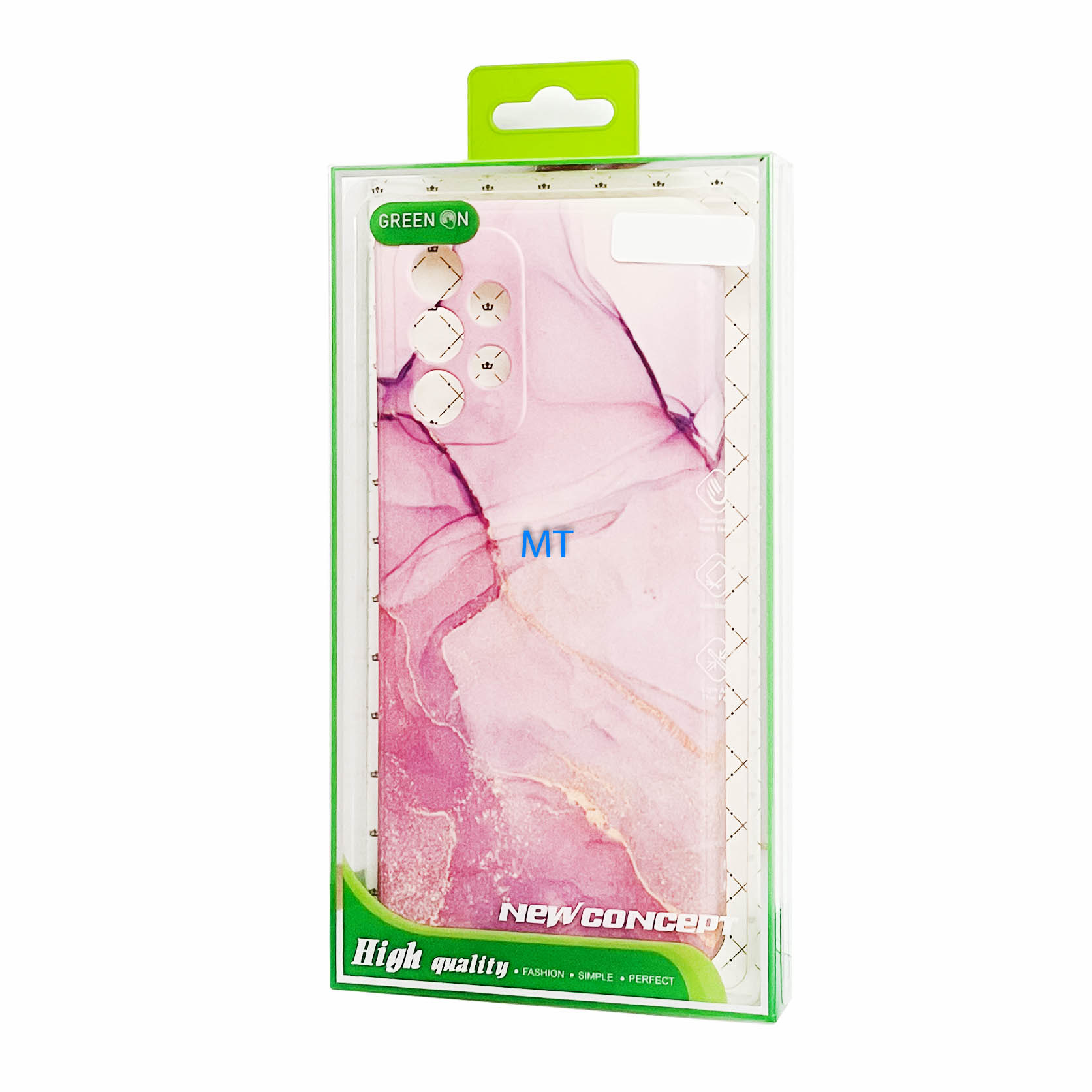 GREEN ON TPU Print Purple Marble Xiaomi 12 Pro, foto 4 van 4