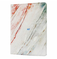 360 Rotation Print RED Line Marble Case For IPad 9.7-Inch 2017/2018 IPad Air 2013/2014