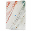 360 Rotation Print RED Line Marble Case For IPad 10 2022 10.9