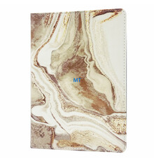 360 Rotation Print Brown Marble Case For IPad 10 / 11 2022 / 2025 10.9
