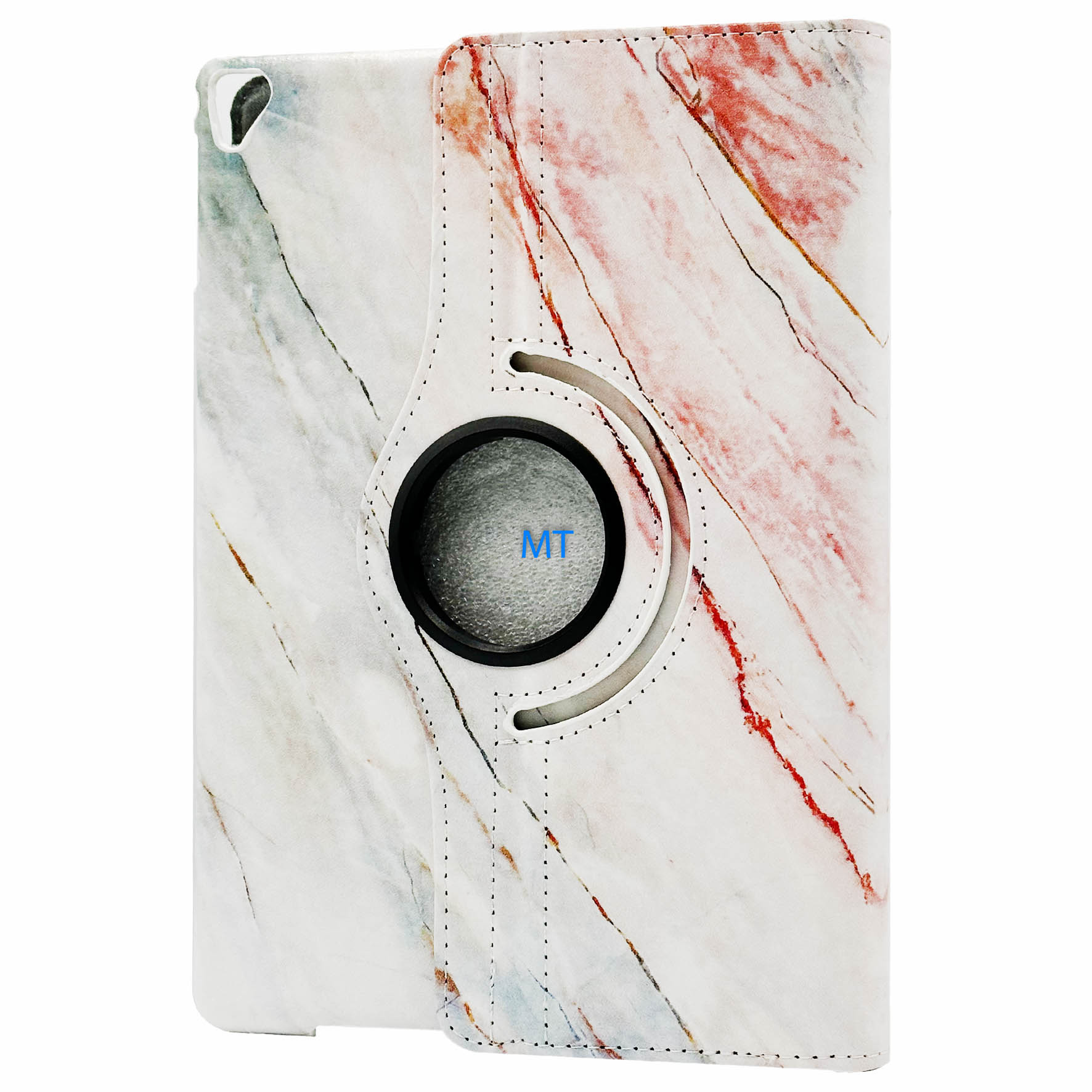 360 Rotation Print RED Line Marble Case For IPad Air 4/5 2020/2022, foto 2 van 3
