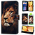 GREEN ON 3D Print Wallet Case Lion IPhone 14