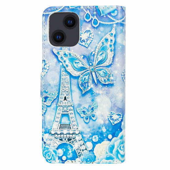 GREEN ON BOOK case  3D Print Blue Butterfly IPhone 12 / 12 Pro
