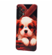 GREEN ON TPU Print Basket Pup  Oppo A54 5G