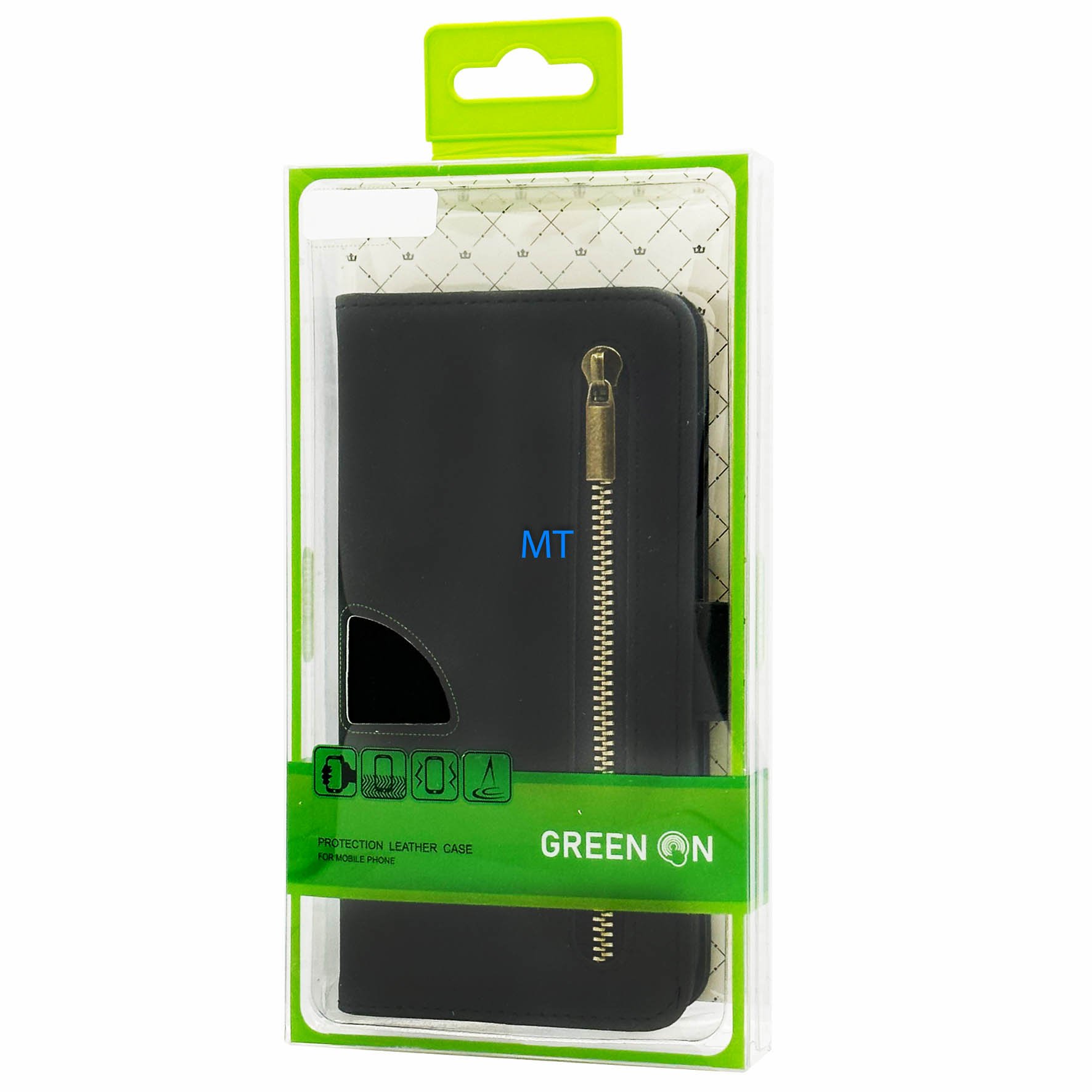 GREEN ON Zip Wallet Bookcase For IPhone 11, foto 4 van 5