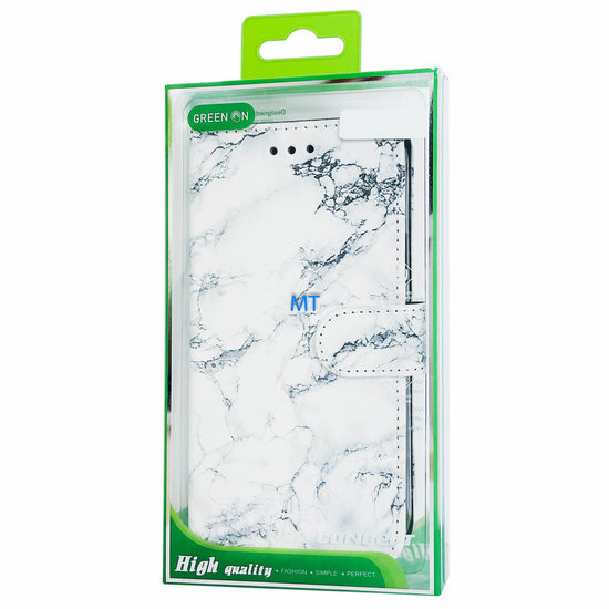 GREEN ON 3D Print Wallet Case Marmer Google Pixel 6A, foto 2 van 6