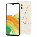 GREEN ON TPU Print Orange Line Marble Galaxy A34