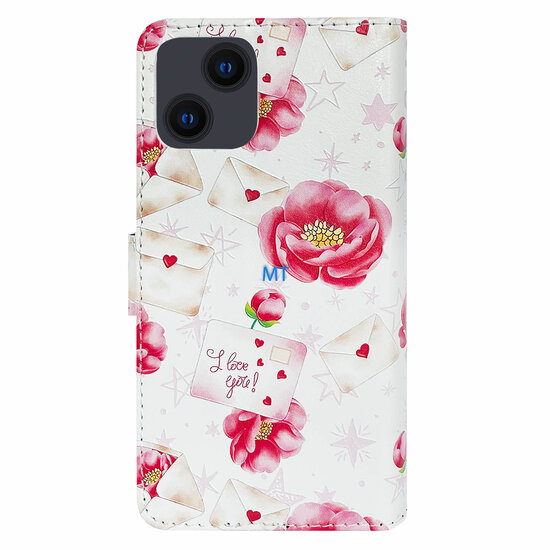 GREEN ON 3D Print Wallet Case Red Flowers Galaxy A34