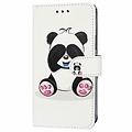 GREEN ON 3D Print Wallet Case Panda Galaxy A24 4G