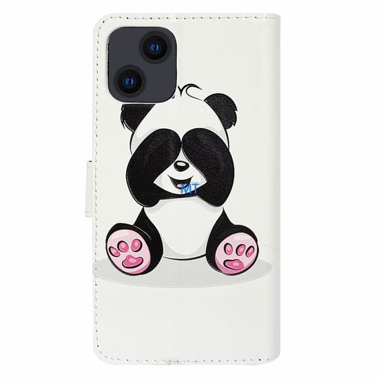 GREEN ON 3D Print Wallet Case Panda Galaxy A24 4G, foto 6 van 6