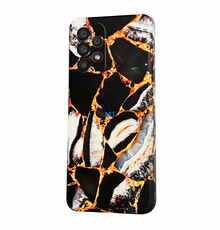 GREEN ON TPU Print Black Marble Galaxy A24 4G / A25