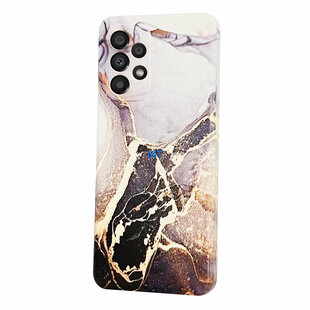 GREEN ON TPU Print Purple Marble Galaxy A24 4G