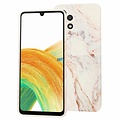GREEN ON TPU Print White Gray Marble Galaxy A53 5G