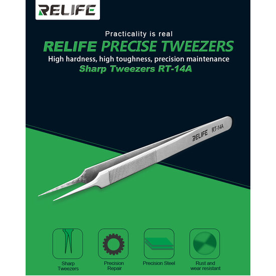 RELIFE RT-14A Straight Tweezer