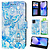 GREEN ON 3D Print Wallet Blue Butterfly Xiaomi Redmi Note 10 Pro