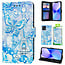 GREEN ON 3D Print Wallet Blue Butterfly  Vivo Y21s