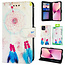 GREEN ON 3D Print Wallet Case Blue Pink Feather Xiaomi Redmi K40 / K40 Pro / K40 Pro +