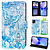 GREEN ON 3D Print Wallet Blue Butterfly Xiaomi Poco X4 Pro 5G