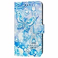 GREEN ON 3D Print Wallet Case Paris Butterfly For Realme Q5