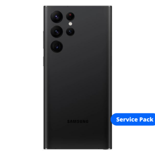 Back Cover Samsung S908B Galaxy S22 Ultra Phantom Black Service Pack