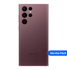 Back Cover Samsung S908B Galaxy S22 Ultra Burgundy Service Pack