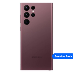 Back Cover Samsung S908B Galaxy S22 Ultra Burgundy Service Pack