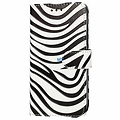 GREEN ON 3D Print Wallet Case Black Zebra Skin Moto Edge 20 Lite