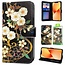 GREEN ON 3D Print Wallet Case White Flower Honor Play 6T