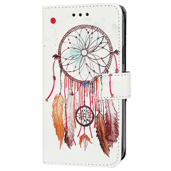 GREEN ON 3D Print Wallet Case Brown Feather Honor X40, foto 3 van 6