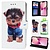GREEN ON 3D Print Wallet Case Yorkshire Puppy Honor 70 Pro
