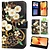 GREEN ON 3D Print Wallet Case White Flower Sony Xperia 10 IV