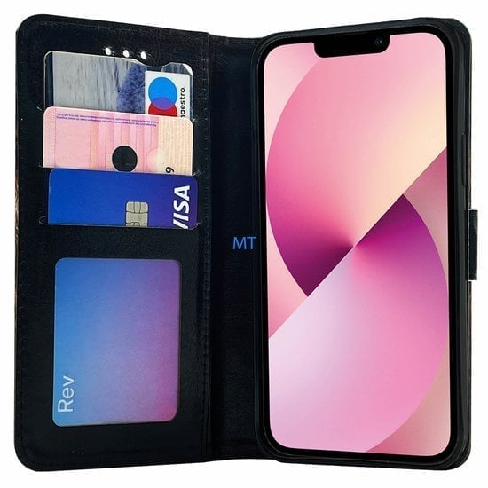 GREEN ON 3D Print Wallet Case Yorkshire Puppy Nokia G60, foto 4 van 6