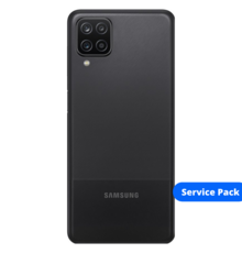 Back Cover Samsung A125F A12 Black Service Pack