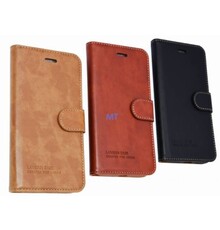 Natural Leather Book Case For IPhone 8