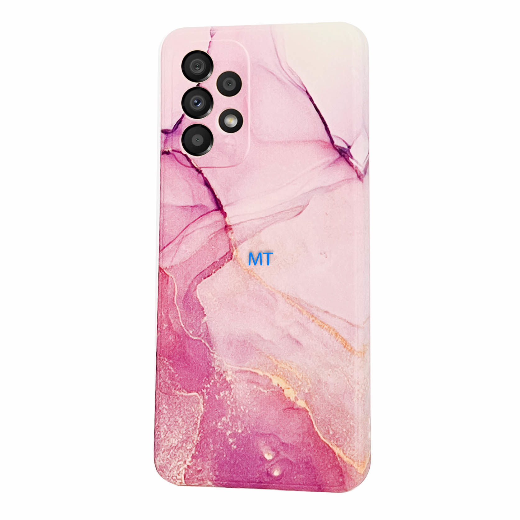 GREEN ON TPU Print Purple Marble For IPhone 15