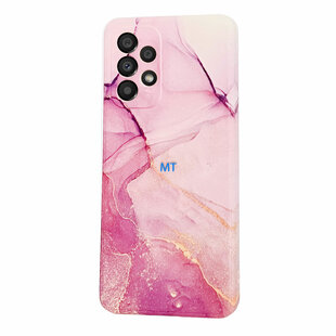 GREEN ON TPU Print Purple Marble For IPhone 15 Pro