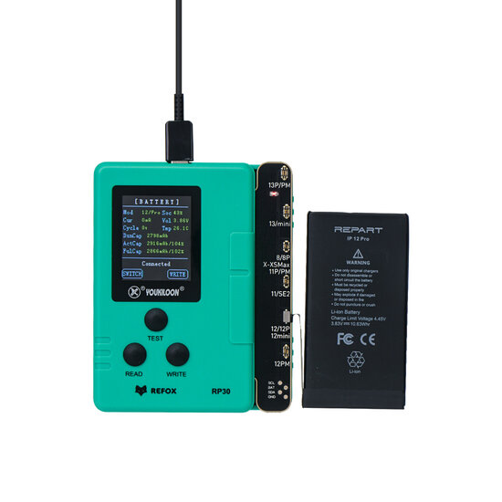 Device REFOX RP30 Multi-Function Restore Programmer + Lattice Detection Module + power supply + Face ID Dot Matrix Flex Cable Set