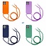 GREEN ON Cord Case Colours For IPhone 15 Pro