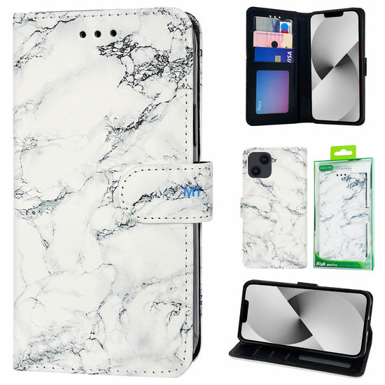 GREEN ON 3D Print Wallet Case Marmer IPhone 15 Pro