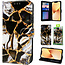 GREEN ON 3D Print Wallet Case Gold Black Marble IPhone 13 Pro Max
