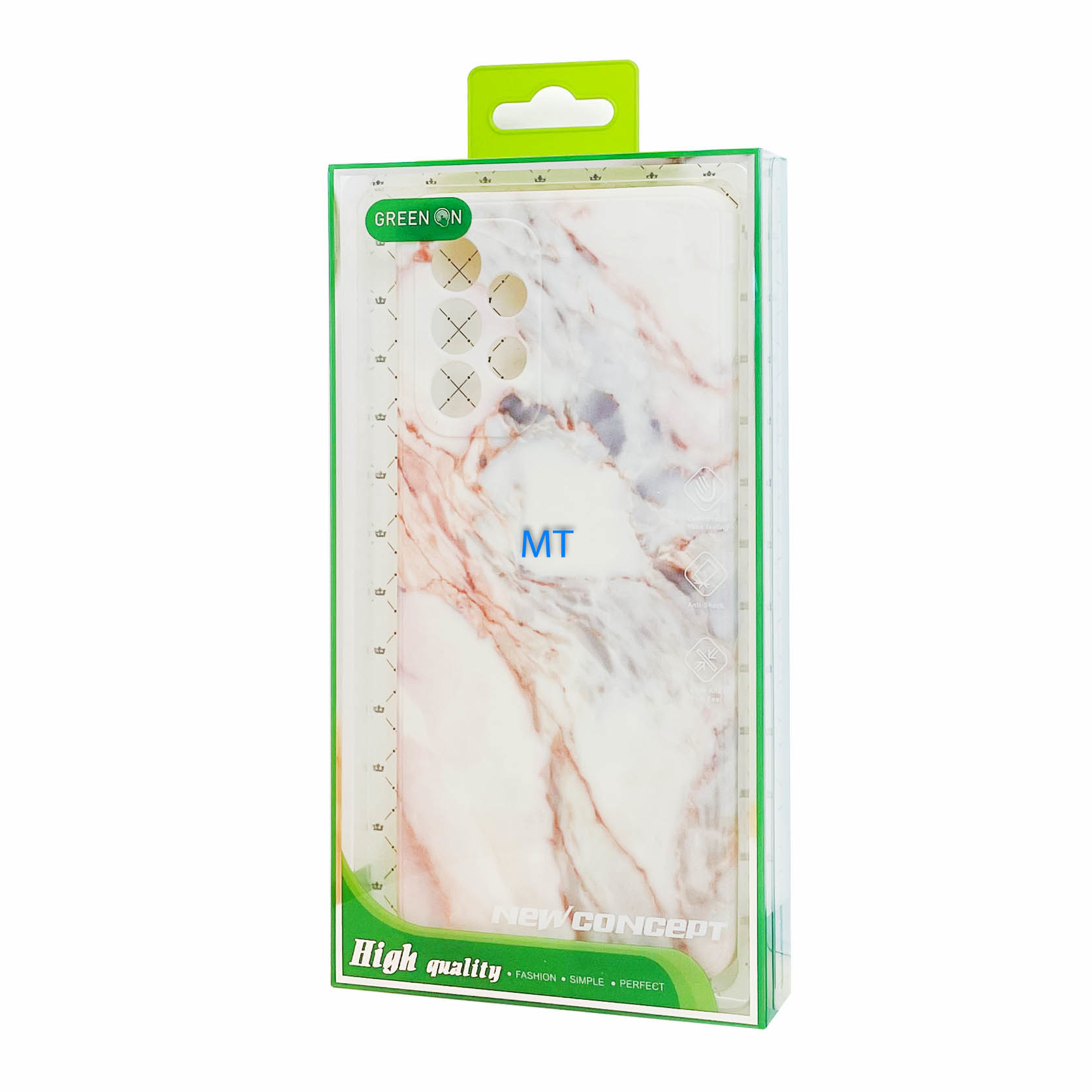 GREEN ON TPU Print White Gray Marble For IPhone 11, foto 4 van 4