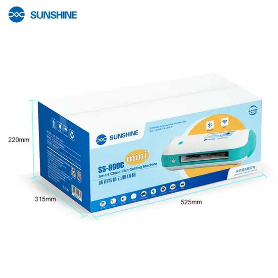 SUNSHINE SS-890C MINI DIY back film funtion WiFi and Bluetooth dual operation system film cutting machine