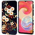 GREEN ON TPU Print White Flower For Galaxy A51